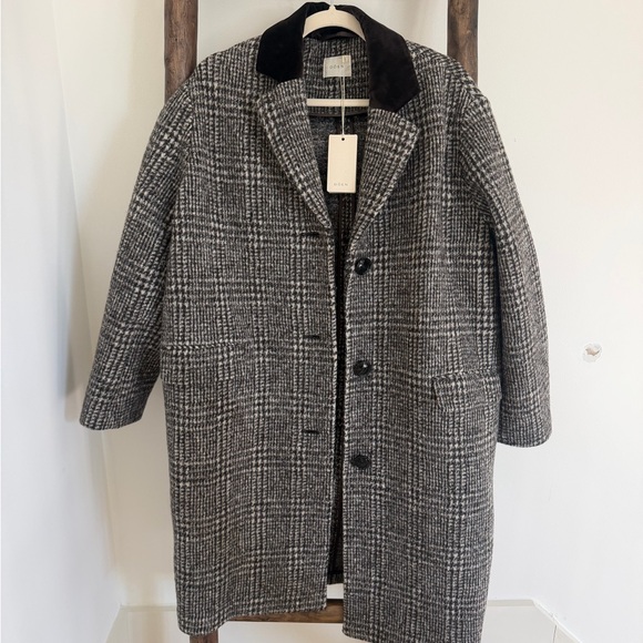 DOEN DOVER COAT IN LASCELLE HOUNDSTOOTH CHECK - Picture 6 of 11